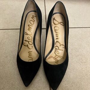 Sam Edelman Black Suede Heels